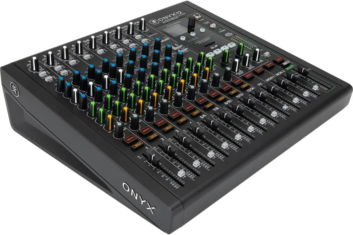 میکسر آنالوگ پریمیوم 12 کاناله Mackie Onyx Series با USB چند مسیره (Onyx12)