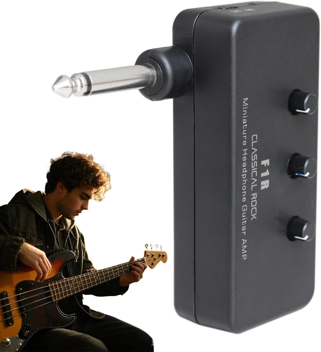 آمپلی فایر گیتار الکتریک | بلندگوی گیتار تمرینی - آمپلی فایر جمع و جور برای ضبط باس، اجرای صحنه، پشتیبانی از اجراهای کوچک، تمرین در محیط داخلی، برای مبتدیان و