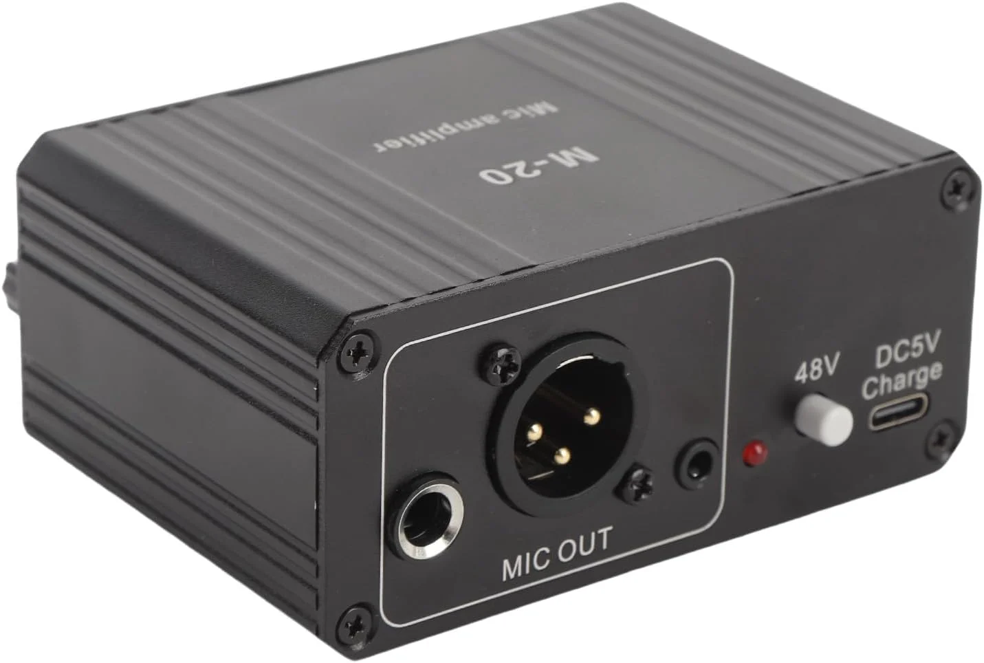 پیش تقویت کننده میکروفون Fyearfly، پیش تقویت کننده میکروفون دینامیک 48 ولت خروجی XLR 20 DB تقویت کننده نویز پایین - مشکی - تقویت کننده بدنه فلزی برای دینامیک و پیش تقویت کننده میکروفون Fyearfly، پیش تقویت کننده میکروفون دینامیک 48 ولت خروجی XLR 20 DB تقویت کننده نویز پایین - مشکی - تقویت کننده بدنه فلزی برای دینامیک و