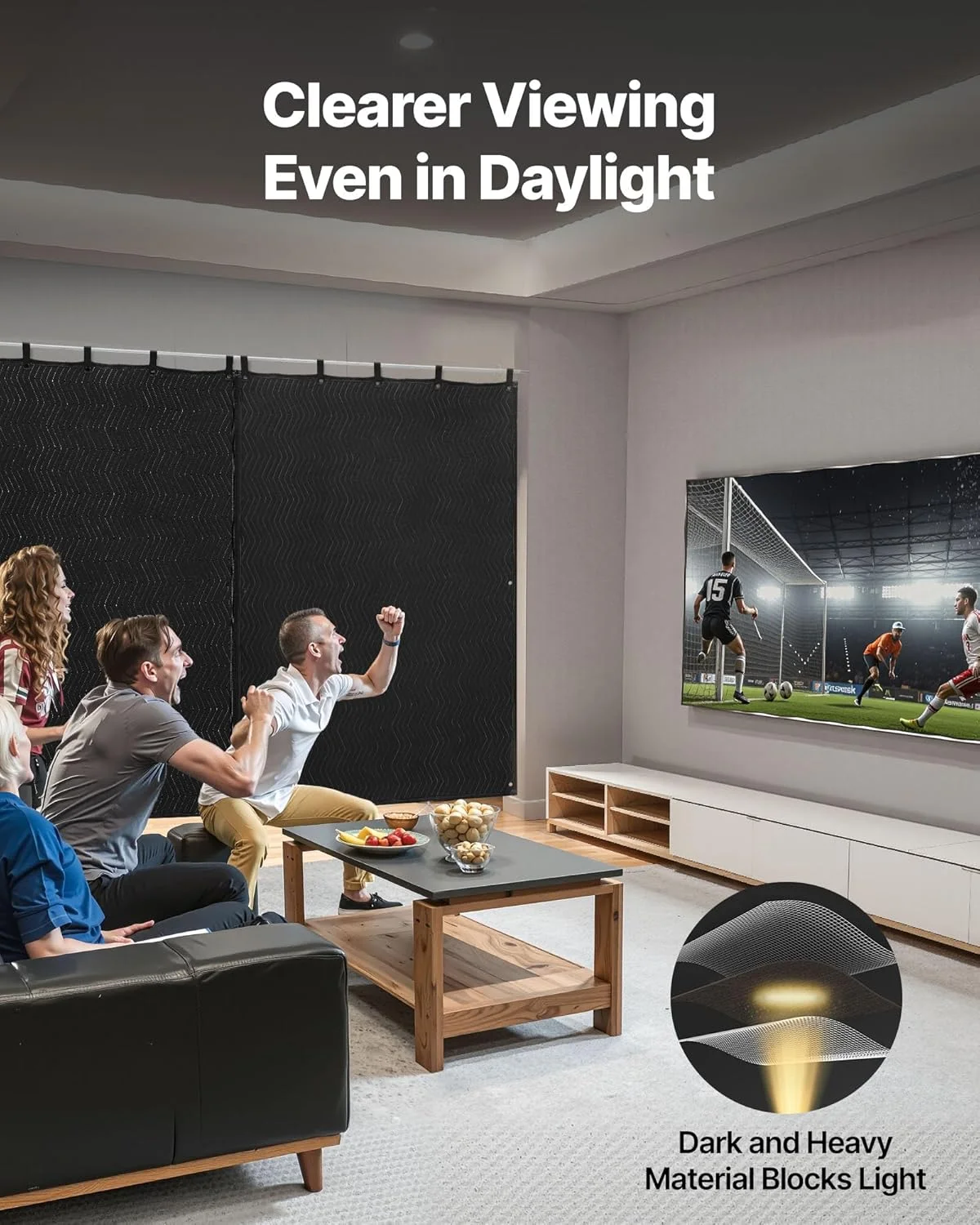 پتوهای عایق صدا VEVOR، پرده های ضد صدا با ابعاد 203x122 سانتی متر، پتو ضد صدا با حلقه، پتوی حلقه دار استودیویی، برای پنجره، در، مسدود کننده نور، ضبط موسیقی، مشکی