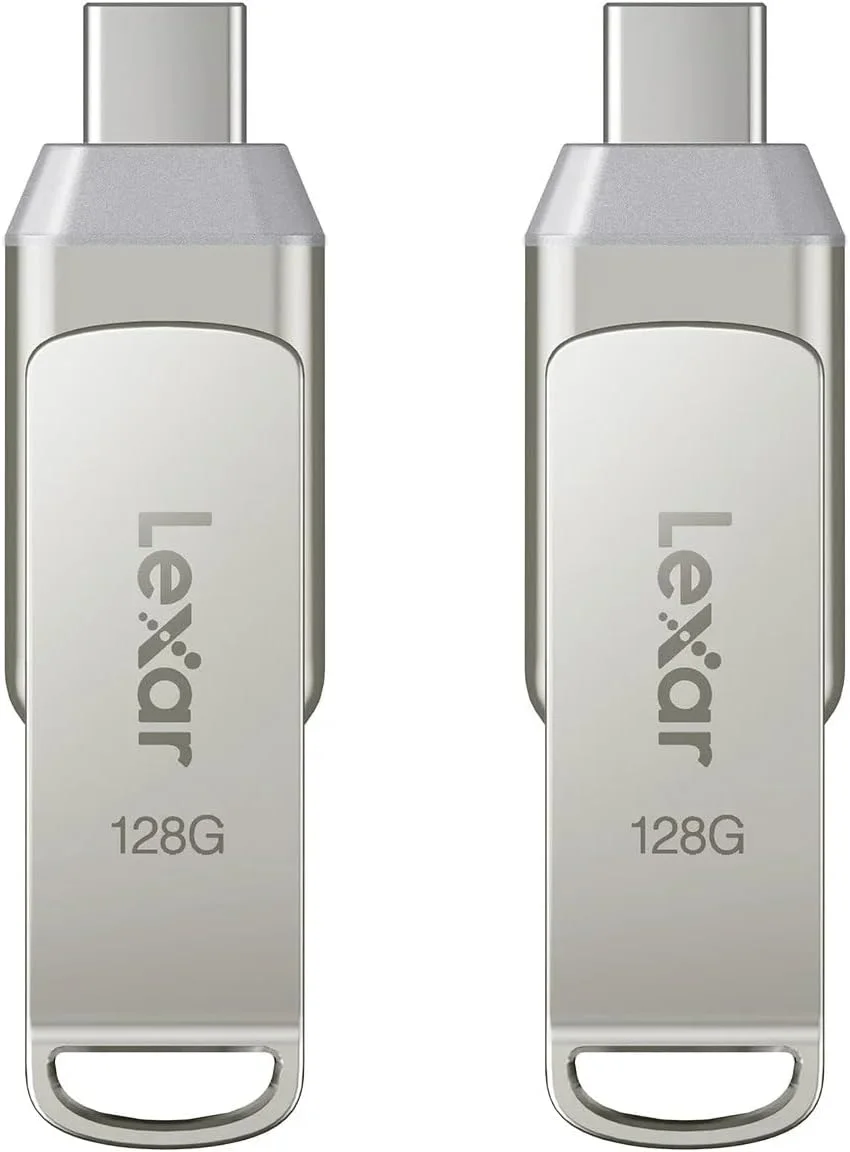 فلش درایو دوگانه لکسار USB-C و USB-A با ظرفیت 128 گیگابایت (بسته 2 عددی)