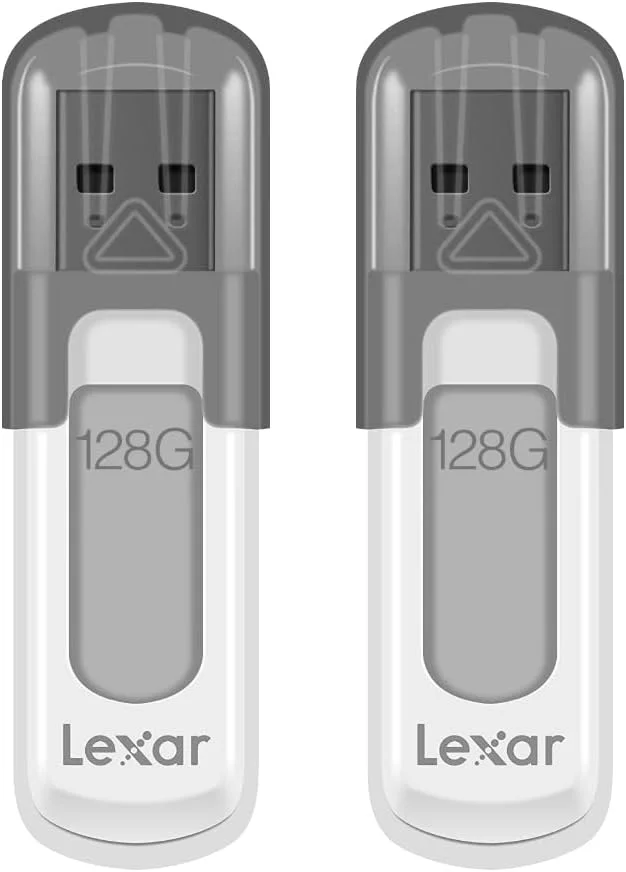 فلش مموری 128 گیگابایتی Lexar JumpDrive V100 USB 3.0، بسته 2 عددی، برای افزایش فضای ذخیره سازی و پشتیبان گیری، خاکستری (LJDV100128G-B2HNU) فلش مموری 128 گیگابایتی Lexar JumpDrive V100 USB 3.0، بسته 2 عددی، برای افزایش فضای ذخیره سازی و پشتیبان گیری، خاکستری (LJDV100128G-B2HNU)