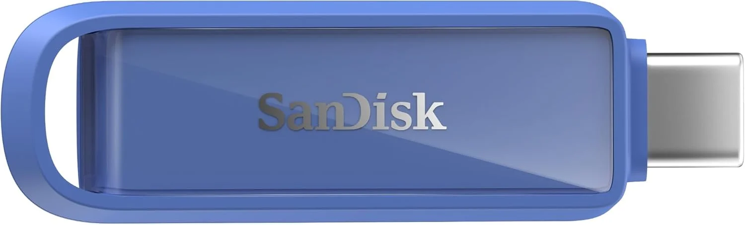درایو تلفن همراه SanDisk با USB Type-C برای تلفنهای هوشمند، تبلتها و رایانهها، 1 ترابایت - آبی دریایی درایو تلفن همراه SanDisk با USB Type-C برای تلفنهای هوشمند، تبلتها و رایانهها، 1 ترابایت - آبی دریایی