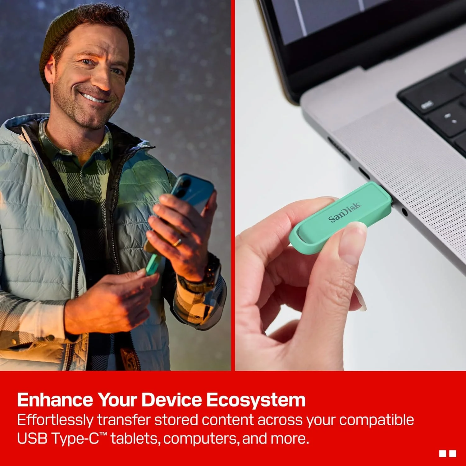 فلش مموری سندیسک با پورت USB Type-C ظرفیت 256 گیگابایت (مناسب تلفنهای هوشمند، تبلتها و کامپیوترها، سرعت انتقال تا 150 مگابایت بر ثانیه، پشتیبانگیری خودکار، بازیابی اطلاعات) - سبز دریایی فلش مموری سندیسک با پورت USB Type-C ظرفیت 256 گیگابایت (مناسب تلفنهای هوشمند، تبلتها و کامپیوترها، سرعت انتقال تا 150 مگابایت بر ثانیه، پشتیبانگیری خودکار، بازیابی اطلاعات) - سبز دریایی