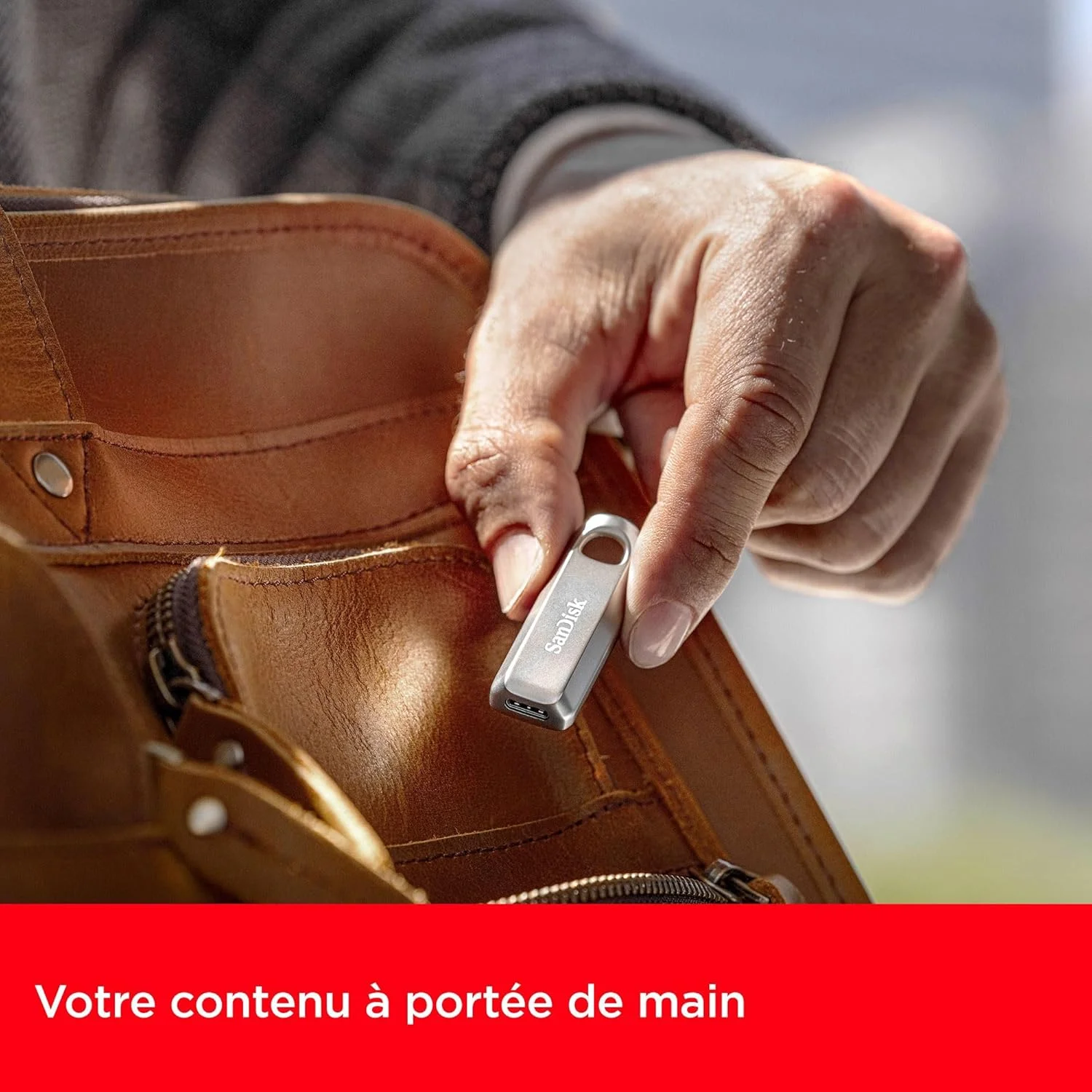 فلش مموری USB Type-C سندیسک Ultra Luxe با ظرفیت 64 گیگابایت، عملکرد USB 3.2 Gen 1 با طراحی فلزی ممتاز، سرعت تا 300 مگابایت بر ثانیه، نقرهای فلش مموری USB Type-C سندیسک Ultra Luxe با ظرفیت 64 گیگابایت، عملکرد USB 3.2 Gen 1 با طراحی فلزی ممتاز، سرعت تا 300 مگابایت بر ثانیه، نقرهای