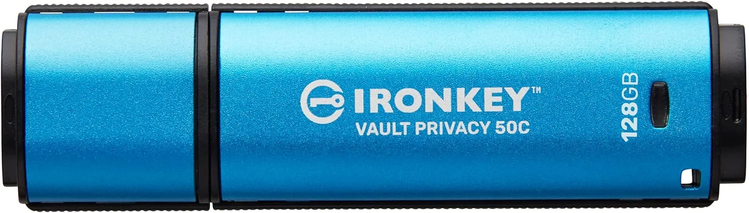 فلش مموری 64 گیگابایتی کینگستون Ironkey Vault Privacy 50 USB-C | دارای گواهینامه FIPS 197 | رمزگذاری سخت افزاری XTS-AES 256 بیتی | محافظت در برابر BadUSB و حملات Brute Force | گزینه چند رمز عبوری | IKVP50C/64GB فلش مموری 64 گیگابایتی کینگستون Ironkey Vault Privacy 50 USB-C | دارای گواهینامه FIPS 197 | رمزگذاری سخت افزاری XTS-AES 256 بیتی | محافظت در برابر BadUSB و حملات Brute Force | گزینه چند رمز عبوری | IKVP50C/64GB