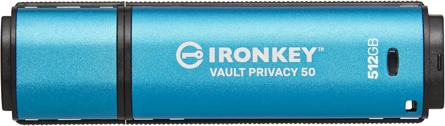 فلش مموری USB کینگستون IronKey Vault Privacy 50 با گواهینامه FIPS 197 و رمزگذاری XTS-AES 256 بیتی برای محافظت از داده ها - IKVP50/512GB فلش مموری USB کینگستون IronKey Vault Privacy 50 با گواهینامه FIPS 197 و رمزگذاری XTS-AES 256 بیتی برای محافظت از داده ها - IKVP50/512GB
