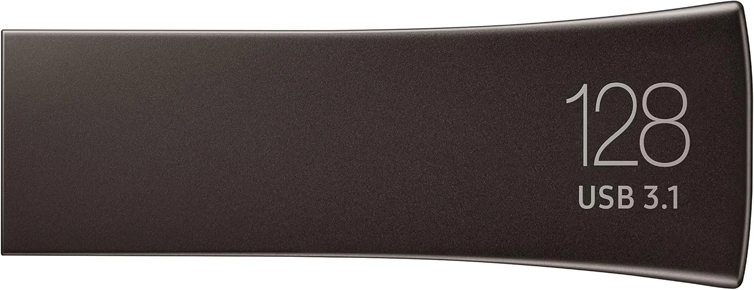 فلش مموری 128 گیگابایتی سامسونگ BAR Plus با سرعت 300 مگابایت بر ثانیه USB 3.1 - خاکستری تیتانیومی (MUF-128BE4/AM) فلش مموری 128 گیگابایتی سامسونگ BAR Plus با سرعت 300 مگابایت بر ثانیه USB 3.1 - خاکستری تیتانیومی (MUF-128BE4/AM)