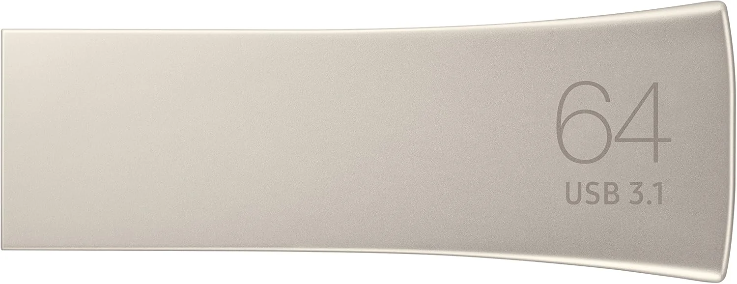 فلش مموری 64 گیگابایتی SAMSUNG BAR Plus با سرعت 300 مگابایت بر ثانیه USB 3.1، نقره ای شامپاینی (MUF-64BE3/AM) فلش مموری 64 گیگابایتی SAMSUNG BAR Plus با سرعت 300 مگابایت بر ثانیه USB 3.1، نقره ای شامپاینی (MUF-64BE3/AM)