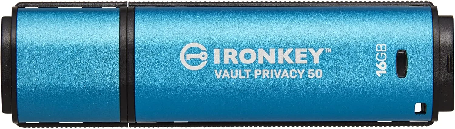حافظه فلش رمزنگاری شده کینگستون IronKey Vault Privacy 50 با ظرفیت 16 گیگابایت | دارای استاندارد FIPS 197 | رمزگذاری AES-256bit | محافظت در برابر حملات BadUSB | گزینه های چندگانه رمز عبور | مدل IKVP50/16GB حافظه فلش رمزنگاری شده کینگستون IronKey Vault Privacy 50 با ظرفیت 16 گیگابایت | دارای استاندارد FIPS 197 | رمزگذاری AES-256bit | محافظت در برابر حملات BadUSB | گزینه های چندگانه رمز عبور | مدل IKVP50/16GB