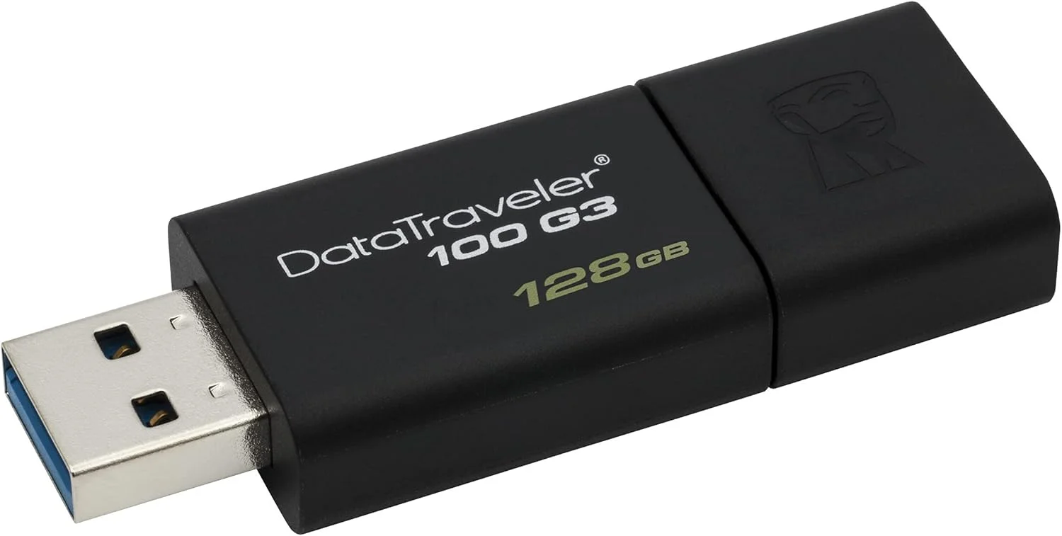 فلش مموری کینگستون DataTraveler 100 G3 مدل DT100G3 با ظرفیت 128 گیگابایت، USB 3.0, 3.1، رنگ مشکی فلش مموری کینگستون DataTraveler 100 G3 مدل DT100G3 با ظرفیت 128 گیگابایت، USB 3.0, 3.1، رنگ مشکی