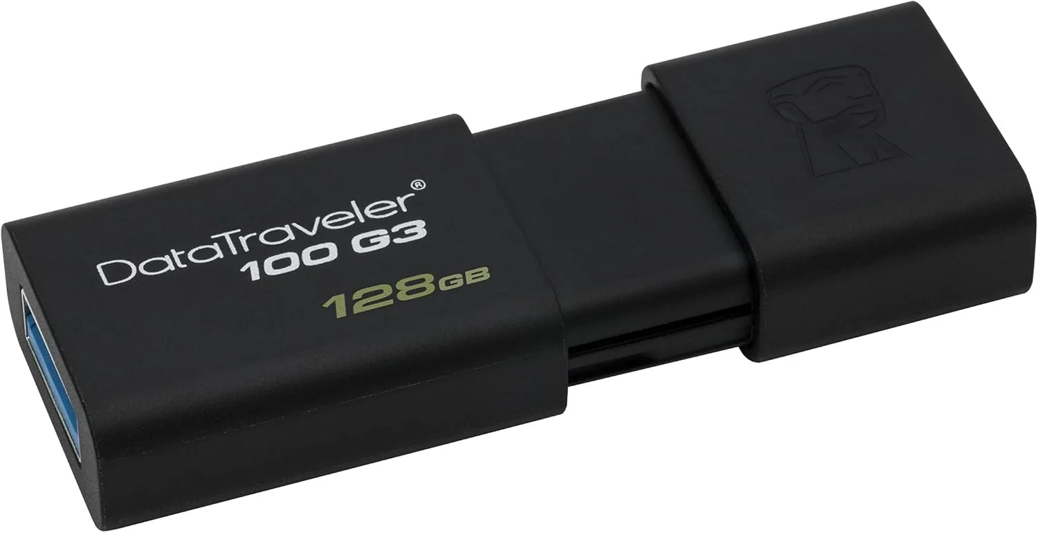 فلش مموری کینگستون DataTraveler 100 G3 مدل DT100G3 با ظرفیت 128 گیگابایت، USB 3.0, 3.1، رنگ مشکی فلش مموری کینگستون DataTraveler 100 G3 مدل DT100G3 با ظرفیت 128 گیگابایت، USB 3.0, 3.1، رنگ مشکی
