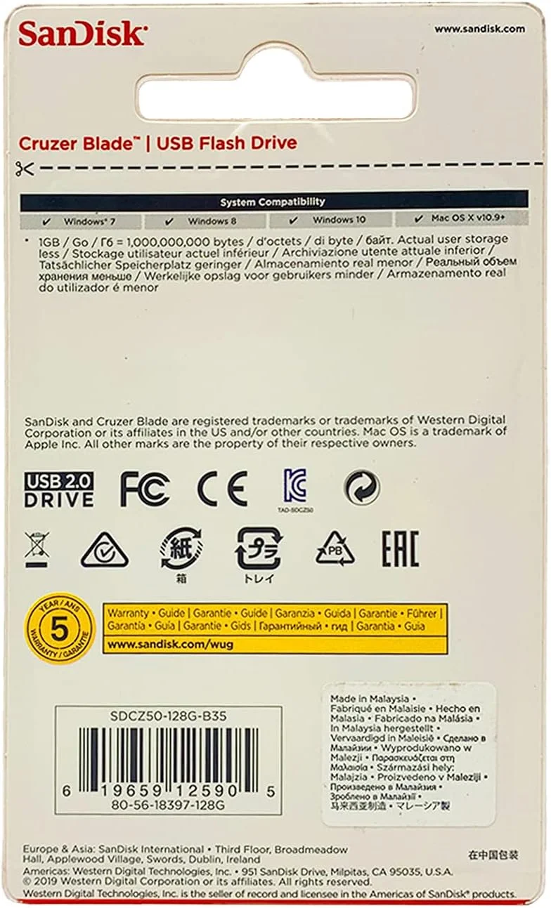 فلش مموری USB سن دیسک Cruzer Blade، ۱۲۸ گیگابایت، مشکی/قرمز (SDCZ50-128G-A46) فلش مموری USB سن دیسک Cruzer Blade، ۱۲۸ گیگابایت، مشکی/قرمز (SDCZ50-128G-A46)