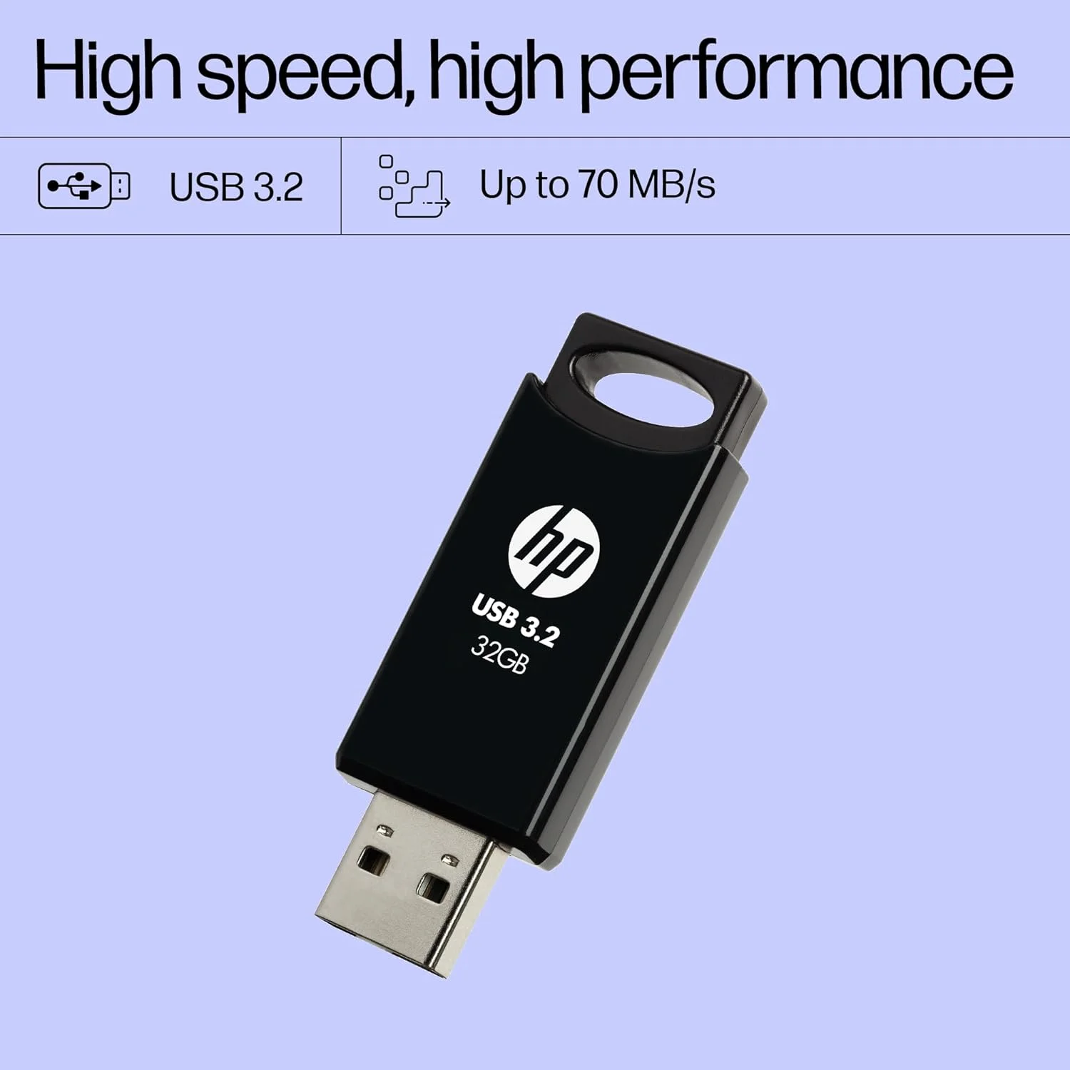 فلش مموری HP 712w با ظرفیت 32 گیگابایت و USB 3.2 - مشکی فلش مموری HP 712w با ظرفیت 32 گیگابایت و USB 3.2 - مشکی