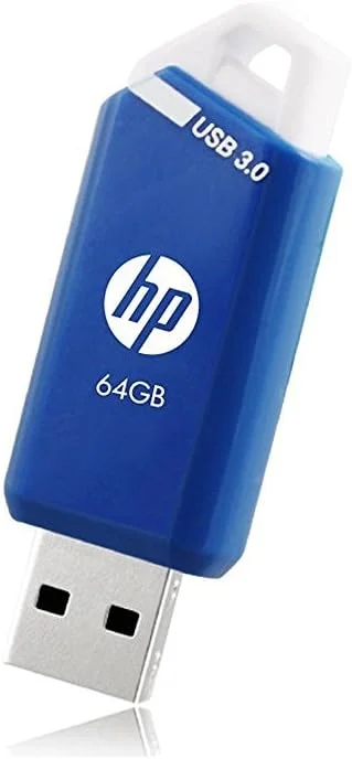 فلش مموری 64 گیگابایتی HP 3.0 آبی فلش مموری 64 گیگابایتی HP 3.0 آبی