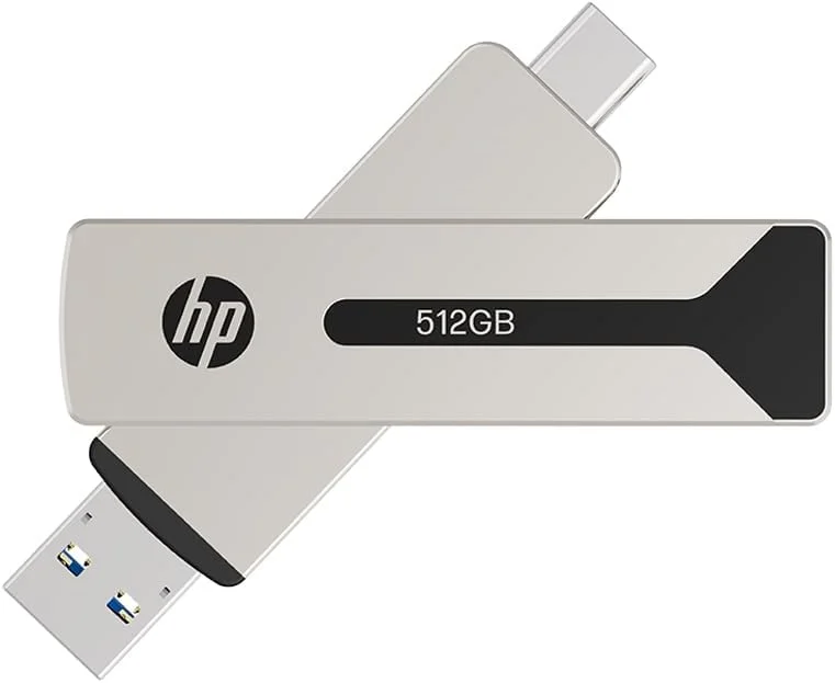 فلش درایو HP 911 Pro 512GB USB 3.2 OTG Type-C/Type-A، تا 1000 مگابایت بر ثانیه فلش درایو HP 911 Pro 512GB USB 3.2 OTG Type-C/Type-A، تا 1000 مگابایت بر ثانیه