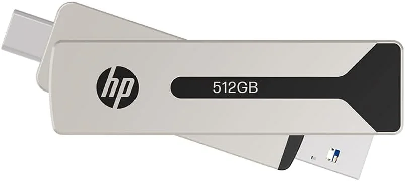 فلش درایو HP 911 Pro 512GB USB 3.2 OTG Type-C/Type-A، تا 1000 مگابایت بر ثانیه فلش درایو HP 911 Pro 512GB USB 3.2 OTG Type-C/Type-A، تا 1000 مگابایت بر ثانیه