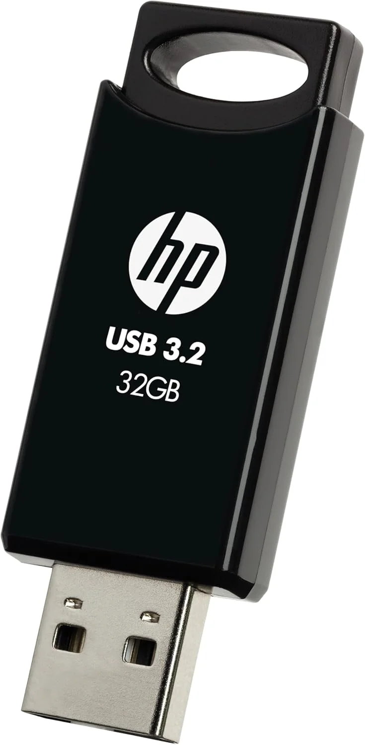 فلش مموری USB 3.2 Gen 1 اچ پی 712w با ظرفیت 32 گیگابایت، مشکی، سرعت خواندن تا 120 مگابایت بر ثانیه فلش مموری USB 3.2 Gen 1 اچ پی 712w با ظرفیت 32 گیگابایت، مشکی، سرعت خواندن تا 120 مگابایت بر ثانیه