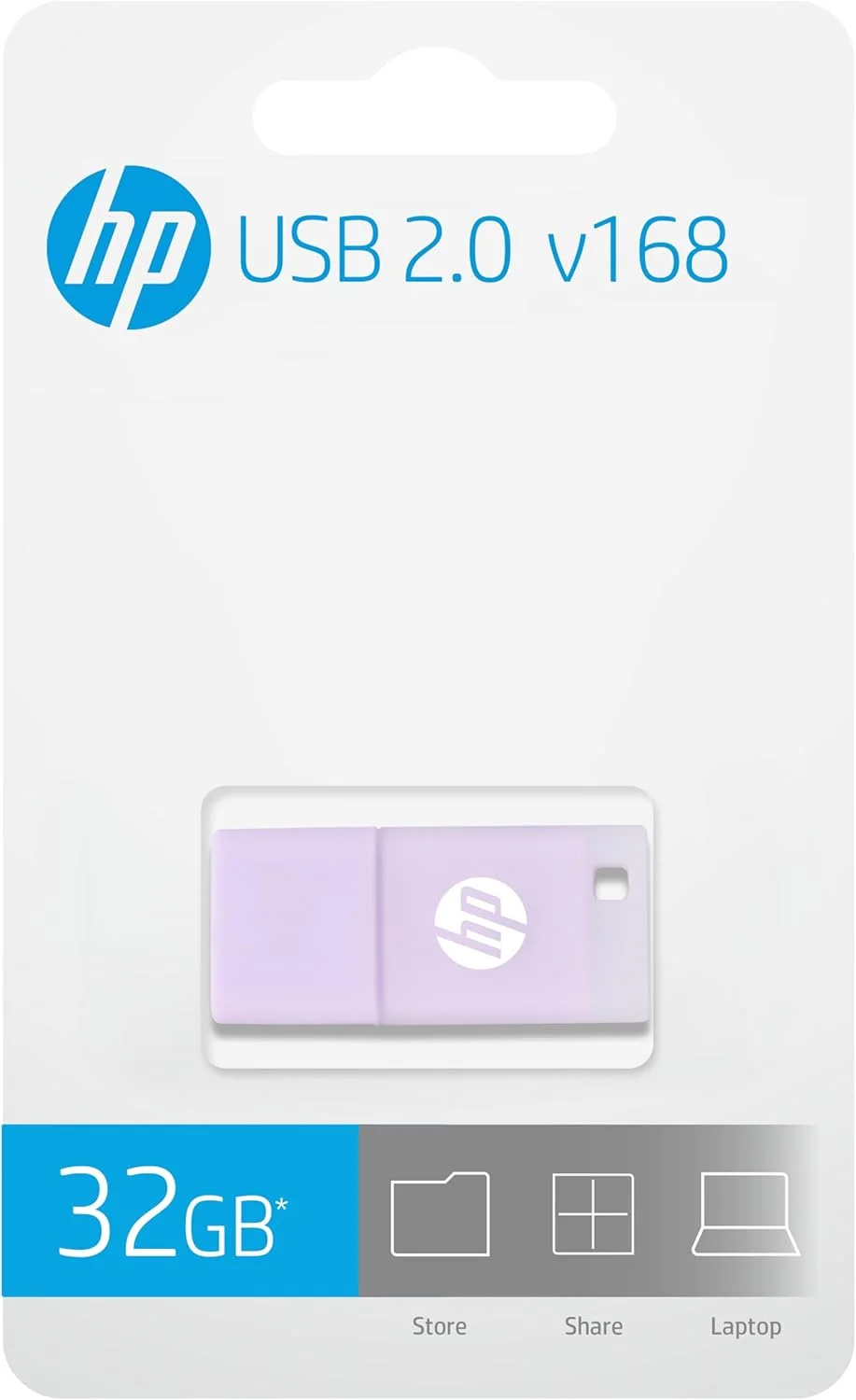 فلش مموری 32 گیگابایتی USB 2.0 اچ پی مدل v168 - رنگ یاسی فلش مموری 32 گیگابایتی USB 2.0 اچ پی مدل v168 - رنگ یاسی