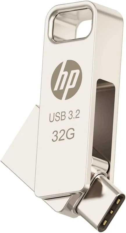 فلش مموری فلزی دوگانه HP مدل x206c با ظرفیت 32 گیگابایت، USB 3.2 Type-C/Type-A، سرعت خواندن تا 120 مگابایت بر ثانیه فلش مموری فلزی دوگانه HP مدل x206c با ظرفیت 32 گیگابایت، USB 3.2 Type-C/Type-A، سرعت خواندن تا 120 مگابایت بر ثانیه
