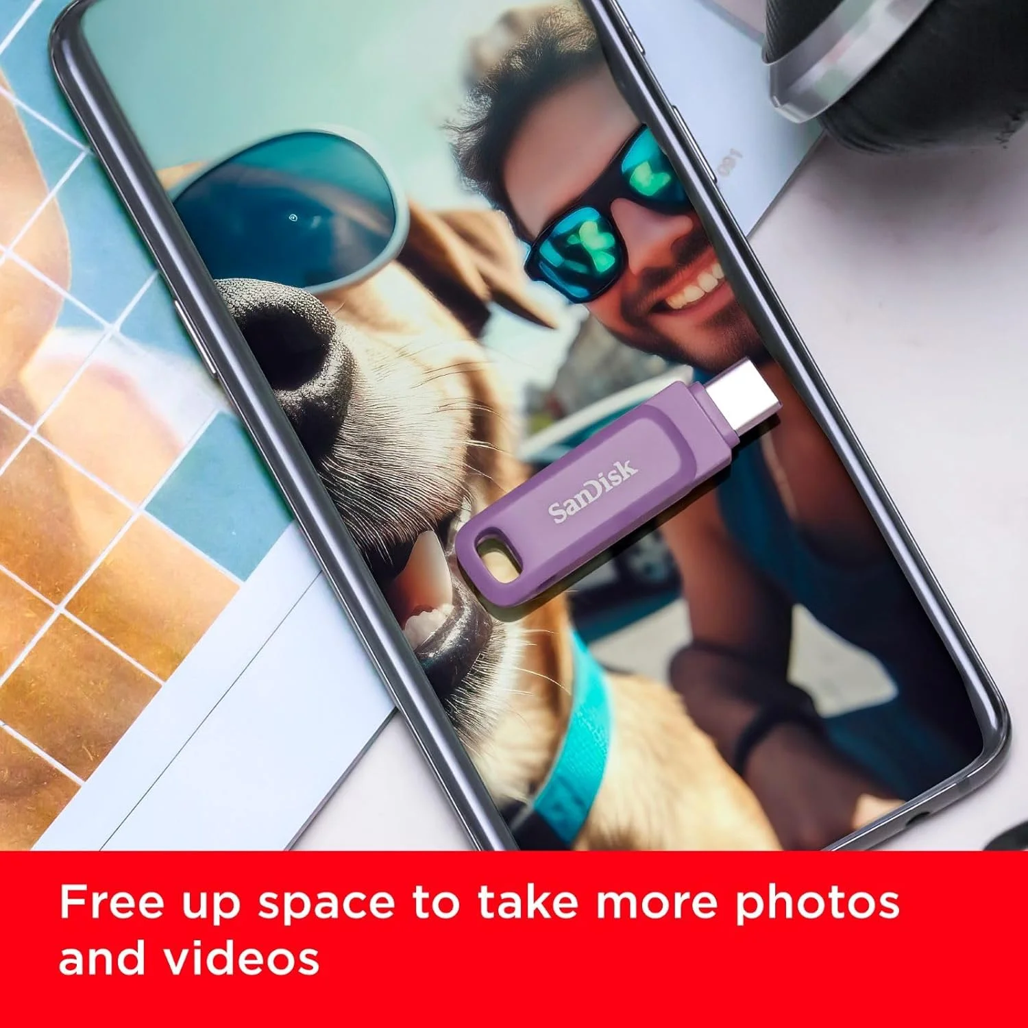 فلش درایو دوگانه SanDisk Ultra Go با پورت USB Type-C ظرفیت 128 گیگابایت - سرعت تا 400 مگابایت بر ثانیه، رنگ یاسی - مدل SDDDC3-128G-G46L فلش درایو دوگانه SanDisk Ultra Go با پورت USB Type-C ظرفیت 128 گیگابایت - سرعت تا 400 مگابایت بر ثانیه، رنگ یاسی - مدل SDDDC3-128G-G46L