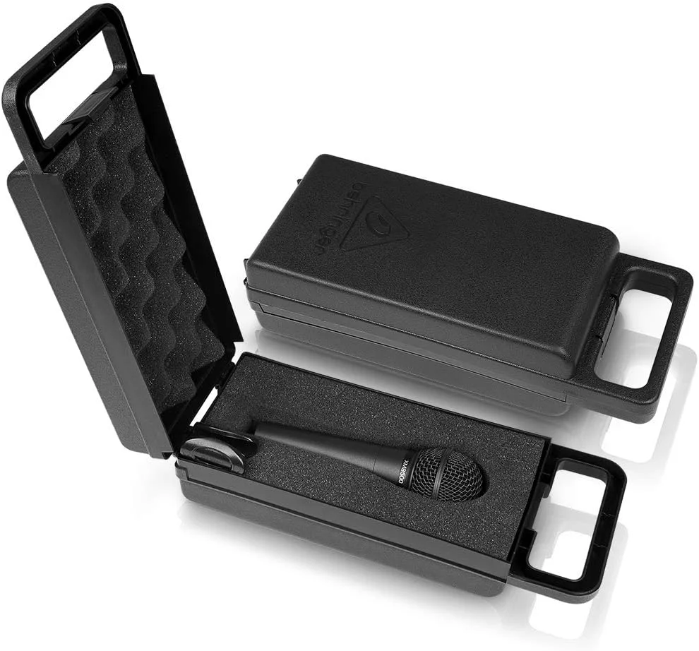 میکروفون داینامیک وکال Behringer Ultravoice XM8500 با الگوی قطبی کاردیوئید و کابل میکروفون Stagg SMC10XP (XLR به جک، 10 متر)