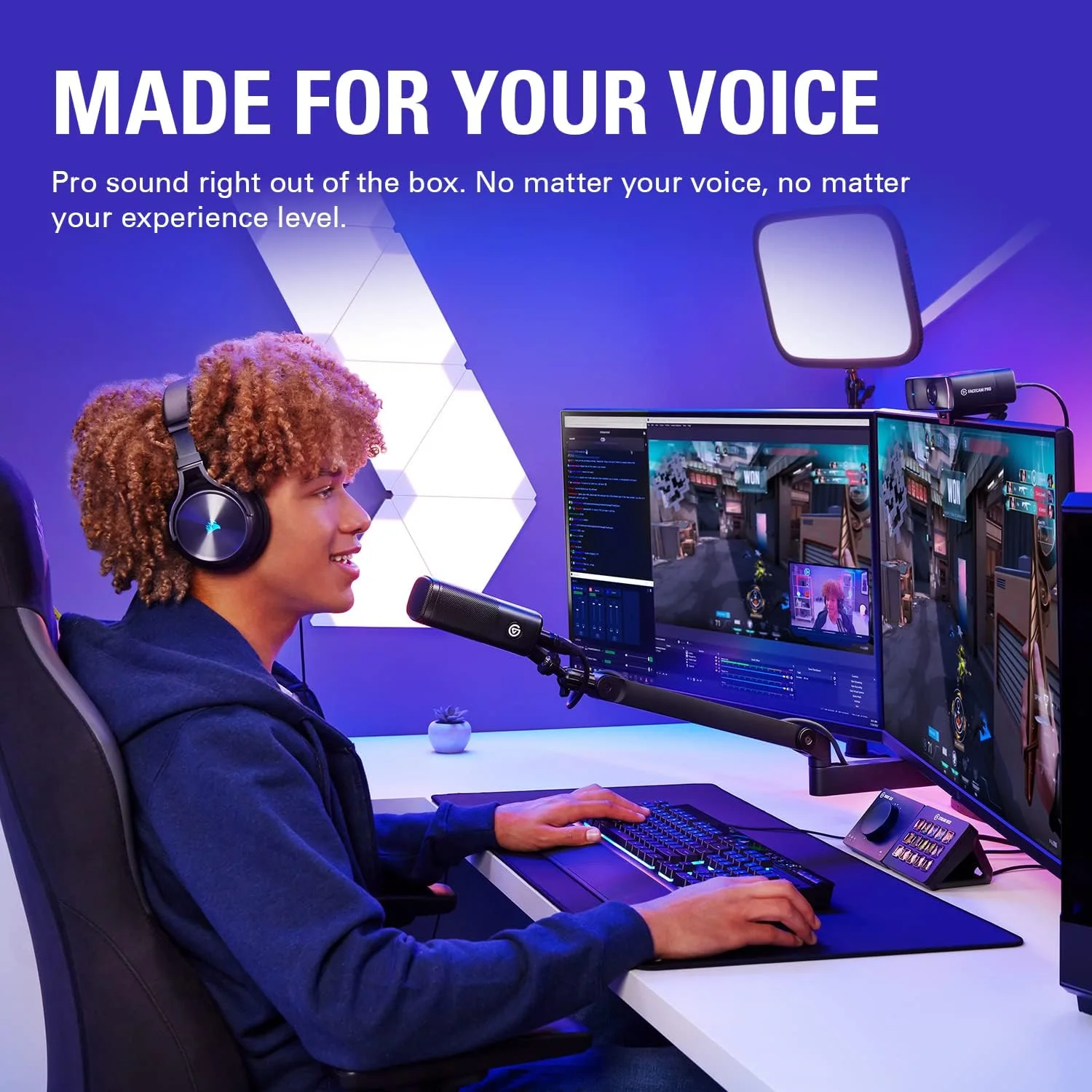 پکیج کامل میکروفون XLR الگاتو – میکروفون داینامیک، بازوی چرخشی کم حجم، کابل XLR، رابط USB، نرم افزار میکس رایگان برای استریمینگ/پادکست/ضبط صدا، کیت صوتی مبتدی، PC/Mac پکیج کامل میکروفون XLR الگاتو – میکروفون داینامیک، بازوی چرخشی کم حجم، کابل XLR، رابط USB، نرم افزار میکس رایگان برای استریمینگ/پادکست/ضبط صدا، کیت صوتی مبتدی، PC/Mac