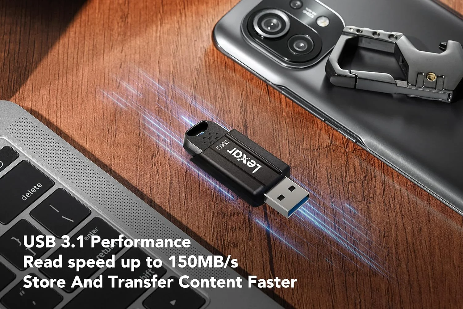 فلش مموری USB 3.1 لکسار JumpDrive S80 با ظرفیت 64 گیگابایت، سرعت خواندن تا 150 مگابایت بر ثانیه، فلش USB برای کامپیوتر، ذخیره سازی داده های خارجی، عکس، فیلم (LJDS080064G-BNBAG) فلش مموری USB 3.1 لکسار JumpDrive S80 با ظرفیت 64 گیگابایت، سرعت خواندن تا 150 مگابایت بر ثانیه، فلش USB برای کامپیوتر، ذخیره سازی داده های خارجی، عکس، فیلم (LJDS080064G-BNBAG)