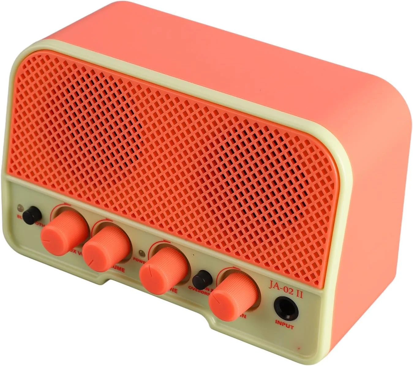 آمپلی فایر گیتار الکتریکی، اوردرایو تمیز، دو کانال، AUX، باتری لیتیومی 2000 میلی آمپر ساعت، اندازه جمع و جور، طراحی سبک وزن با اتصال بی سیم برای پخش موسیقی (#12)