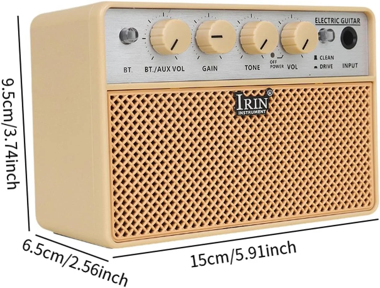 آمپلی فایر گیتار باس kowaku با خروجی هدفون، آمپلی فایر استودیویی، اسپیکر کوچک قابل حمل برای کنسرت