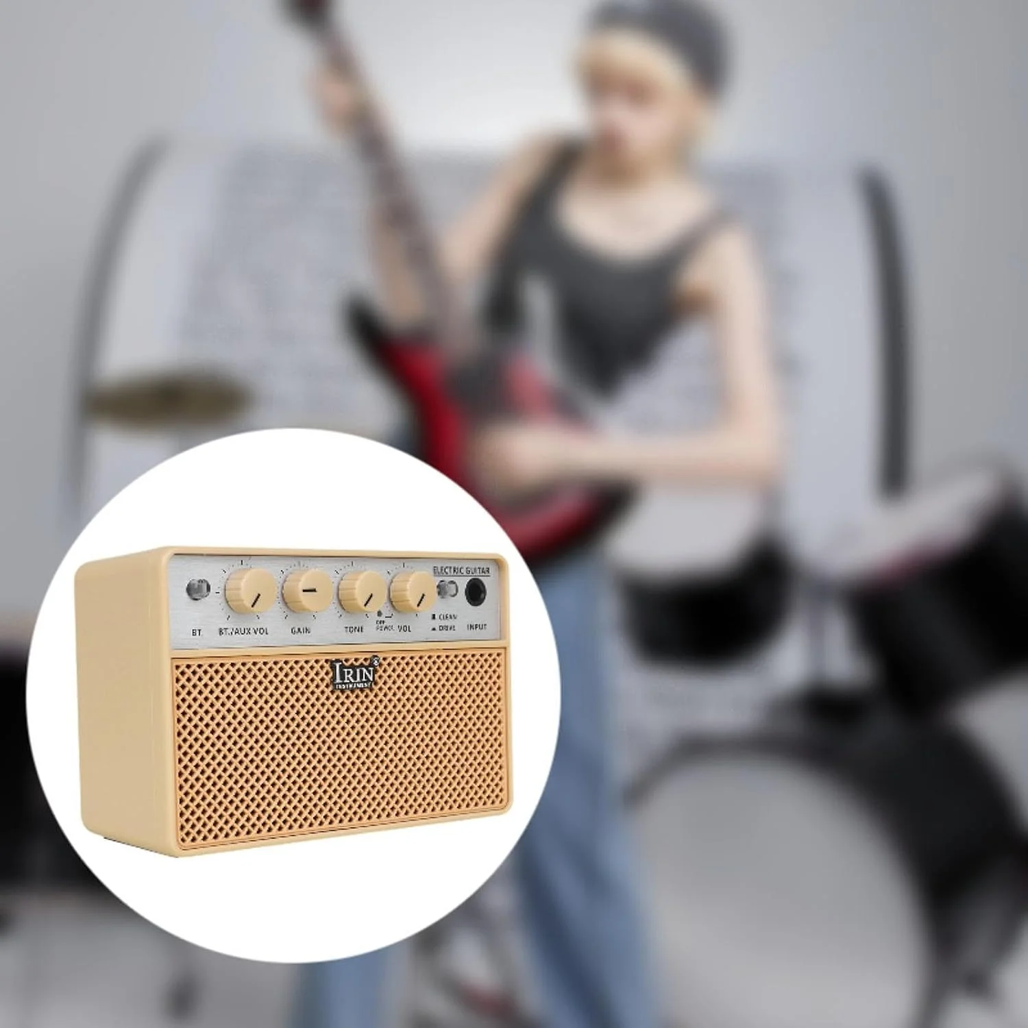 آمپلی فایر گیتار باس kowaku با خروجی هدفون، آمپلی فایر استودیویی، اسپیکر کوچک قابل حمل برای کنسرت