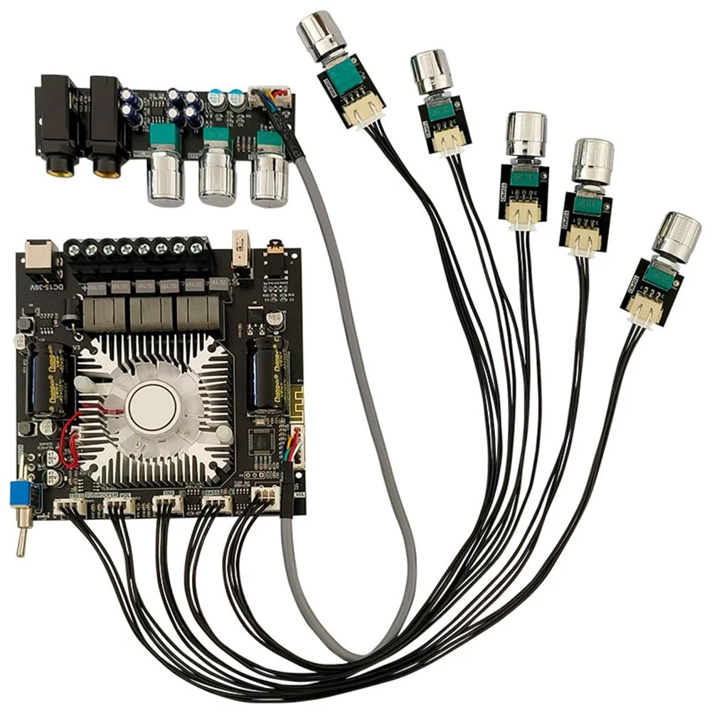 استریو DAM L1 2 x 220 وات + 350 وات برای ساب ووفر با ماژول تقویت کننده بلوتوث و محافظ A