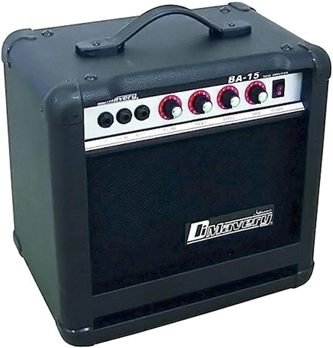 آمپلی فایر گیتار باس DIMAVERY BA-15 15W مشکی | آمپلی فایر گیتار 15 وات