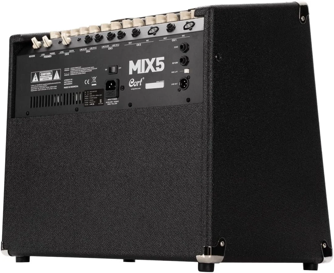 آمپلیفایر چند منظوره کورت MIX5 – 150 وات، HP، 30.5 سانتیمتر، مشکی آمپلیفایر چند منظوره کورت MIX5 – 150 وات، HP، 30.5 سانتیمتر، مشکی