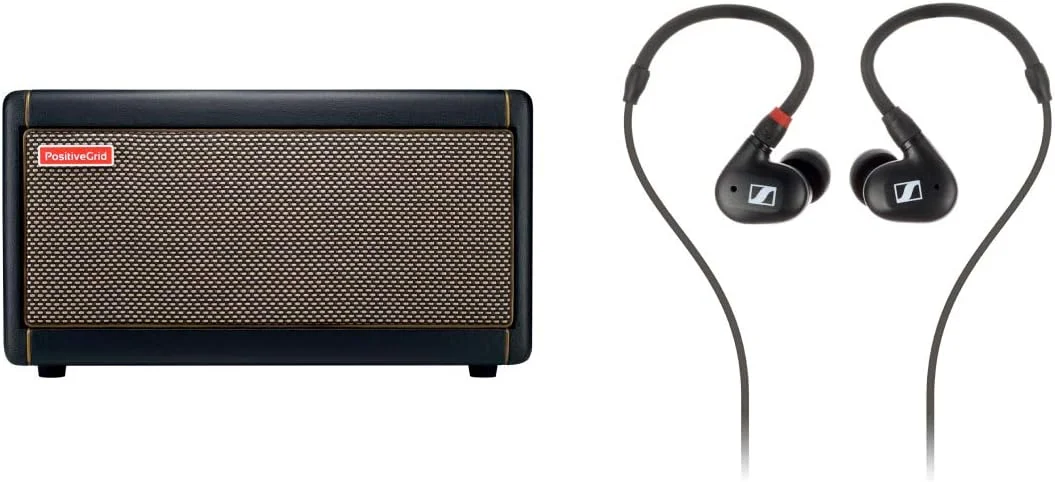 پک امپلی فایر گیتار Positive Grid Spark سازگار با هدفون Sennheiser IE40 Pro