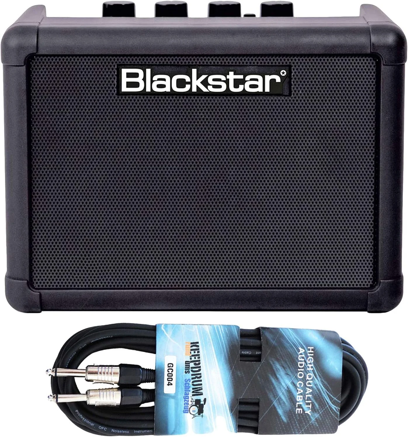 آمپلی فایر گیتار کوچک بلوتوث Blackstar Fly 3 مشکی + کابل گیتار keepdrum