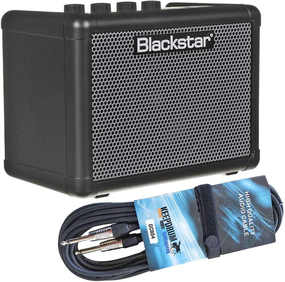 مجموعه استریو آمپلی فایر باس کوچک Blackstar Fly 3 با توان 6 وات + کابل جک keepdrum