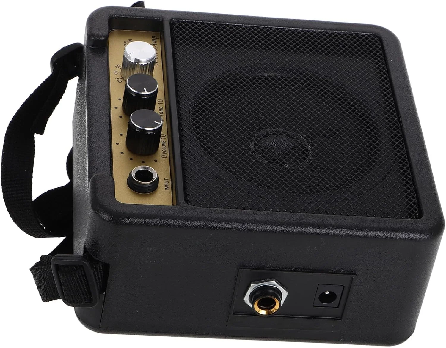 تقویت کننده مینی گیتار قابل حمل ABOOFAN با تنظیم کننده افکت صدا، گیتار باس و درام انعطاف پذیر شامل اتصال صوتی طراحی مقاوم برای تمرین موسیقی و استفاده متنوع