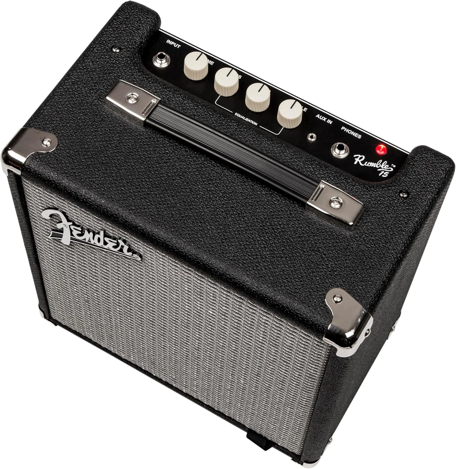 آمپلی فایر گیتار باس Fender Rumble 15، آمپلی فایر کمبو 15 واتی، ایده آل برای گیتار باس الکتریکی، جمع و جور، قابل حمل، آمپلی فایر تمرینی با خروجی هدفون، صدای قدرتمند، کاربری آسان، ایده آل برای خانه