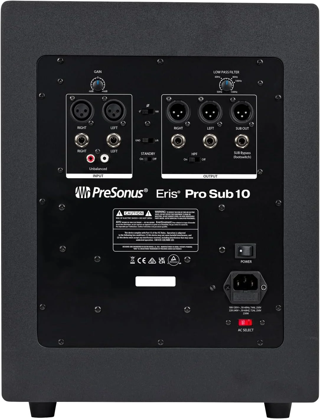 ساب ووفر اکتیو Presonus Eris Pro Sub 10 با ووفر 10 اینچی به همراه 2 عدد کابل جک کیپ درام ساب ووفر اکتیو Presonus Eris Pro Sub 10 با ووفر 10 اینچی به همراه 2 عدد کابل جک کیپ درام