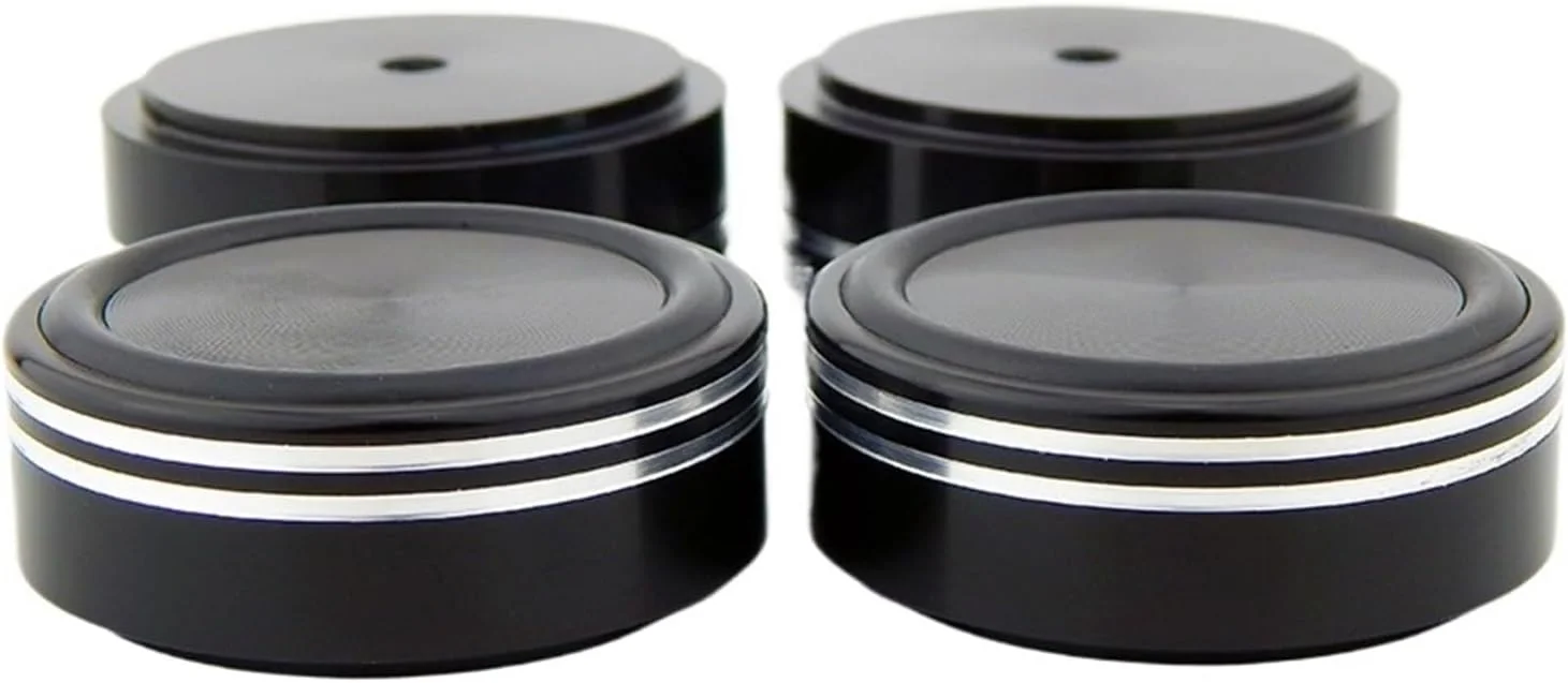 پایه دستگاه شاسی آلومینیومی برای بلندگو تقویت کننده صدا، پایه های لاستیکی ضد ضربه، 44 x 17 میلی متر