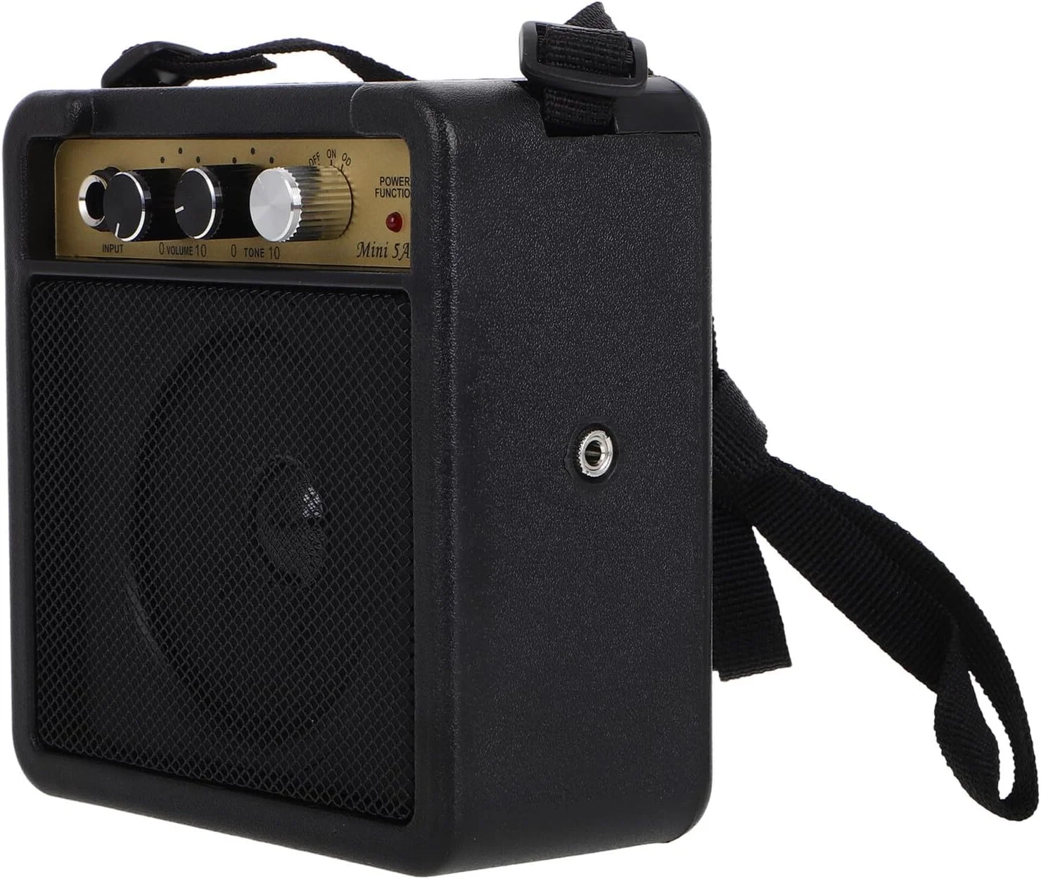 Kisangel مینی قابل حمل با پورت صدا و آداپتور جمع و جور برای تمرین گیتار باس طراحی قوی گزینه های اتصال متنوع برای نوازندگی گیتار موبایل