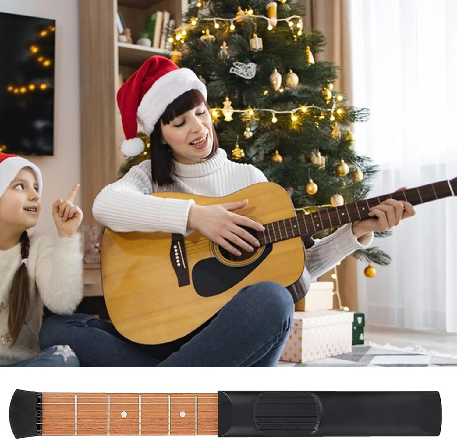 ابزار تمرین گیتار، تمرین دهنده آکورد، گیتار جیبی، برای مبتدیان، نوجوانان، کودکان، بزرگسالان، مسافرت