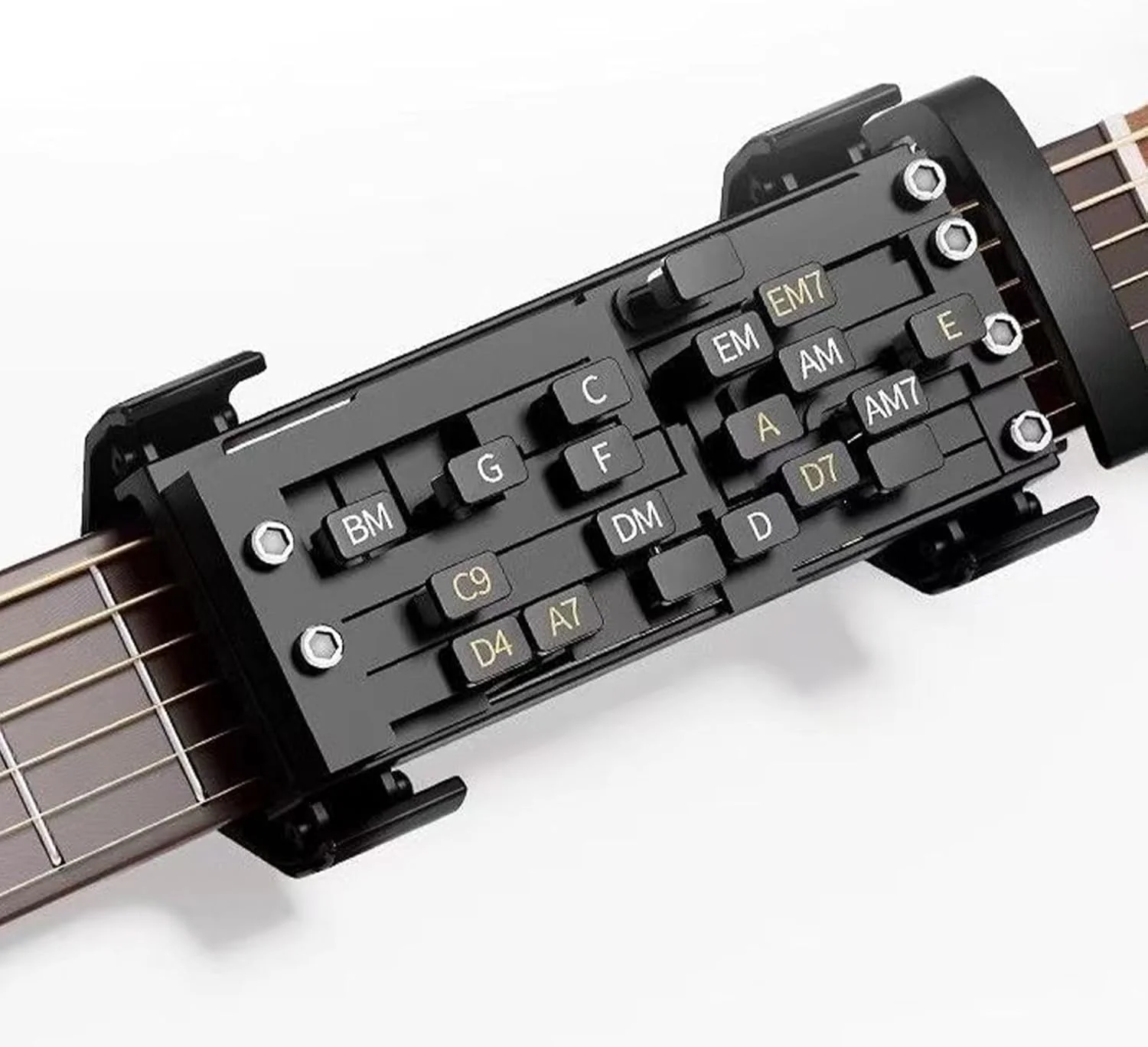 فشار دهنده آکورد گیتار، تمرین دهنده آکورد گیتار | ابزار کمک آموزشی گیتار آکورد | لوازم جانبی آموزش مبتدی عود | تمرین دهنده سیم های کمکی عود فشار دهنده آکورد گیتار، تمرین دهنده آکورد گیتار | ابزار کمک آموزشی گیتار آکورد | لوازم جانبی آموزش مبتدی عود | تمرین دهنده سیم های کمکی عود