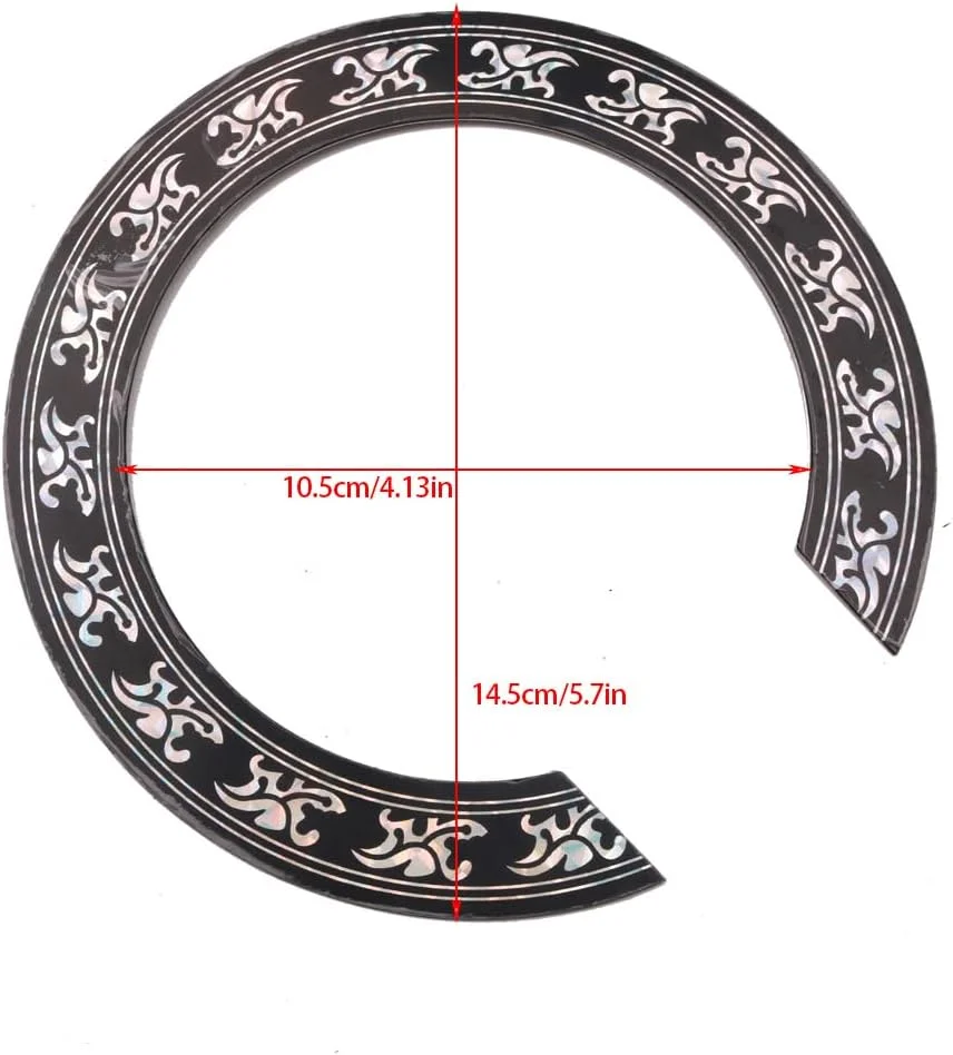 برچسب تزئینی روزت برای گیتار، مناسب مبتدیان، سبک، قابل حمل، قطعات یدکی، لوازم جانبی ساز، گیتار