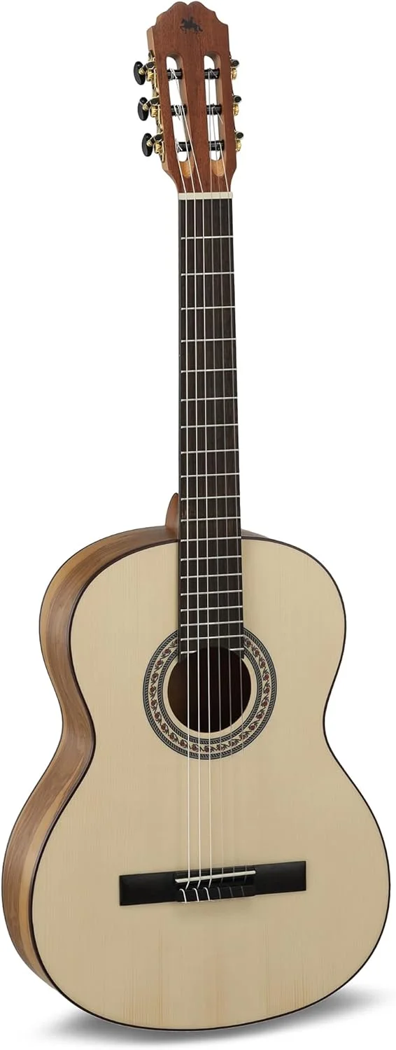 گیتار کلاسیک LUTHIER MANUEL RODRÍGUEZ Caballero Principio - مدل ویژه 120 سالگی MR - صفحه صنوبر - بدنه زیتون - گوشی های طلایی - CA-CMO 120