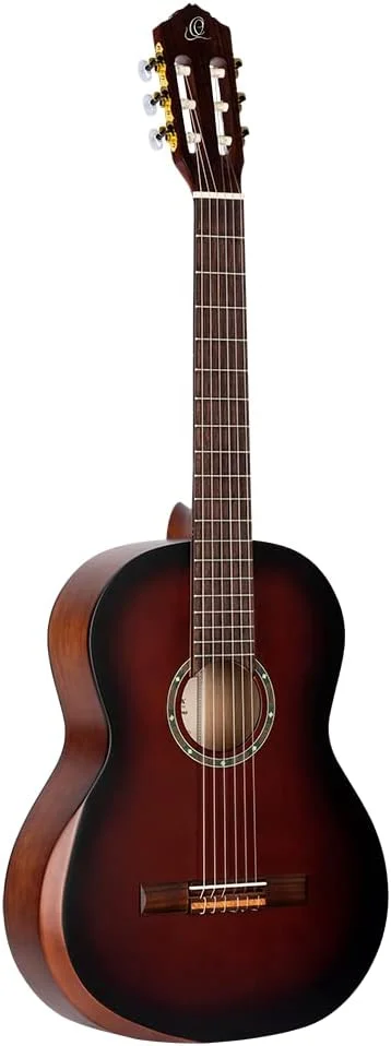 گیتار کنسرت 4/4 ارtega Guitars - با تکیه گاه بازو - سری Student Pro - صنوبر یکپارچه Engelmann، کاتالپا، چند رنگ (R55DLX-BFT)