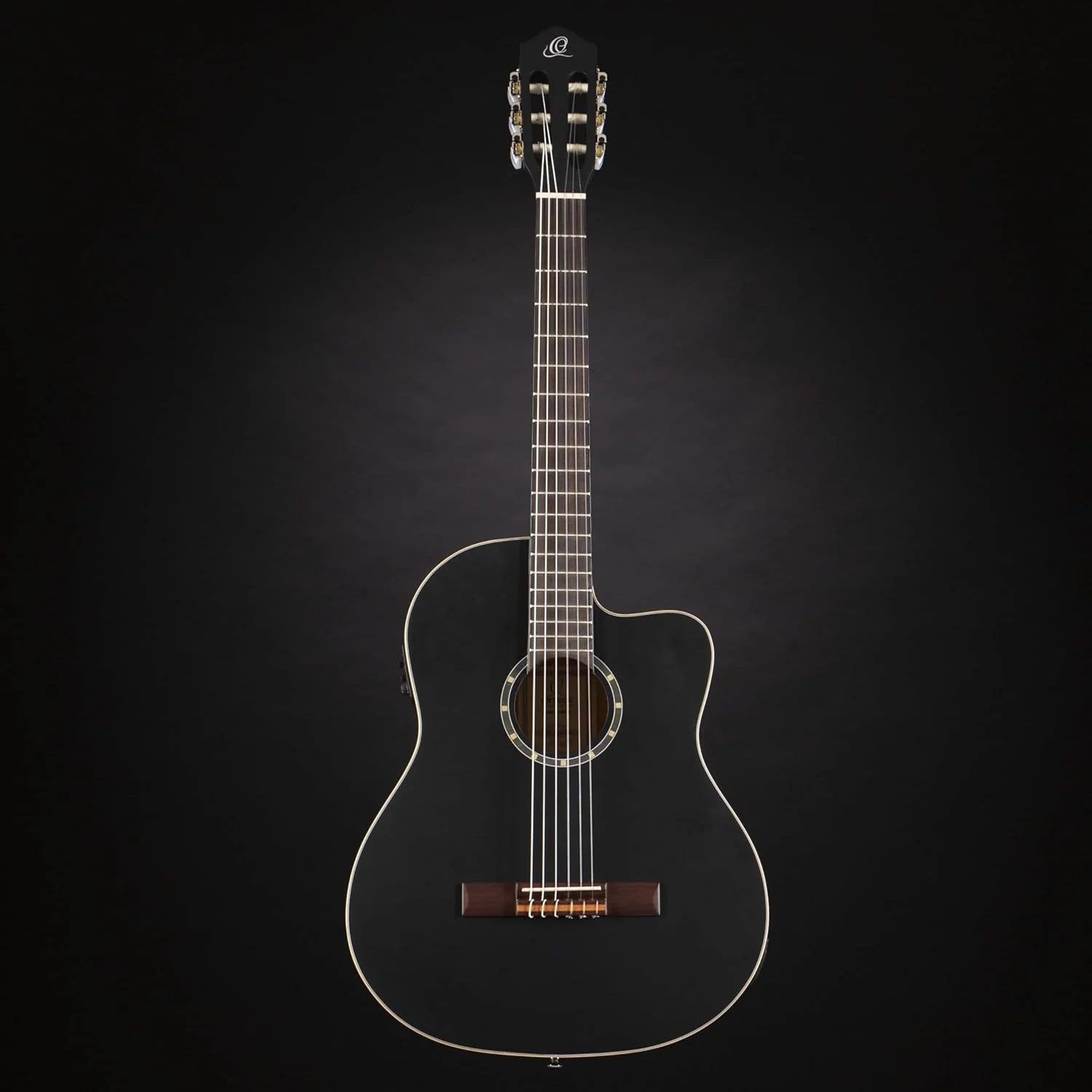 گیتار کنسرت الکترو آکوستیک ارتعا - 4/4، دسته باریک - سری Family - شامل کیف مخصوص - صنوبر، ماهون، مشکی (RCE125SN-SBK)