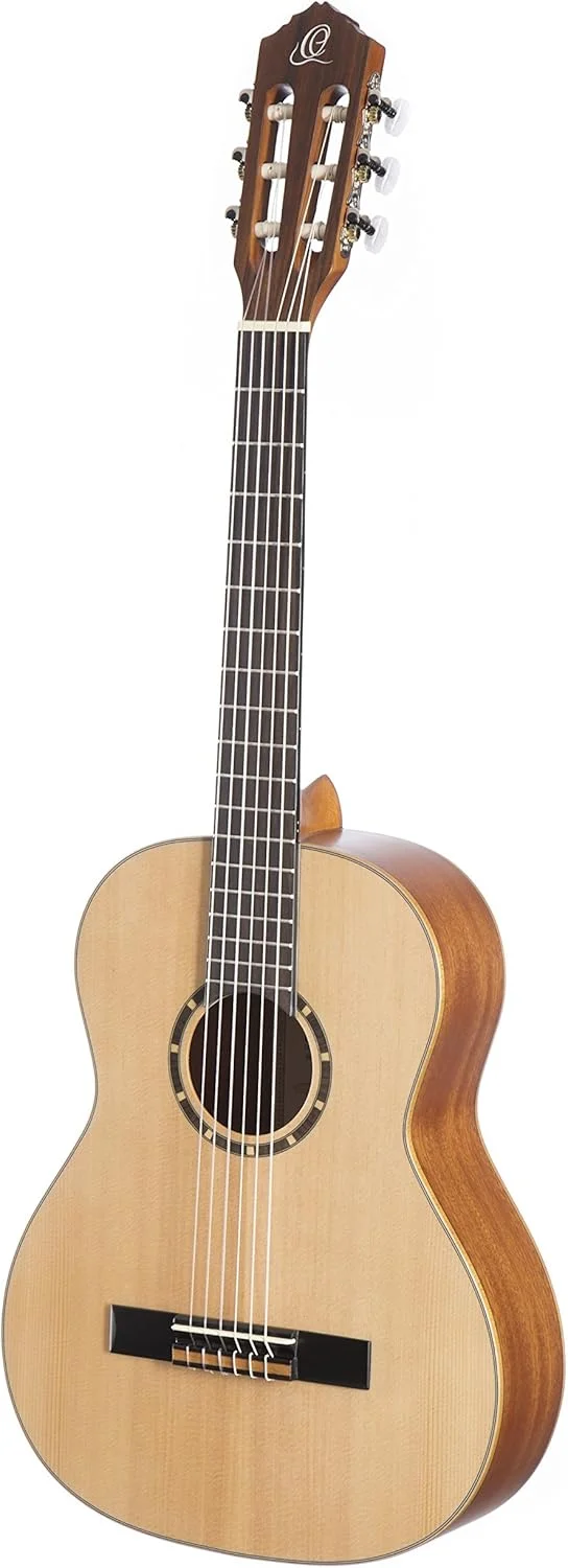 گیتار کلاسیک چپ دست ارtega، سایز 3/4 - سری Family - به همراه کیف - صنوبر، ماهون، طبیعی (R121L-3/4)
