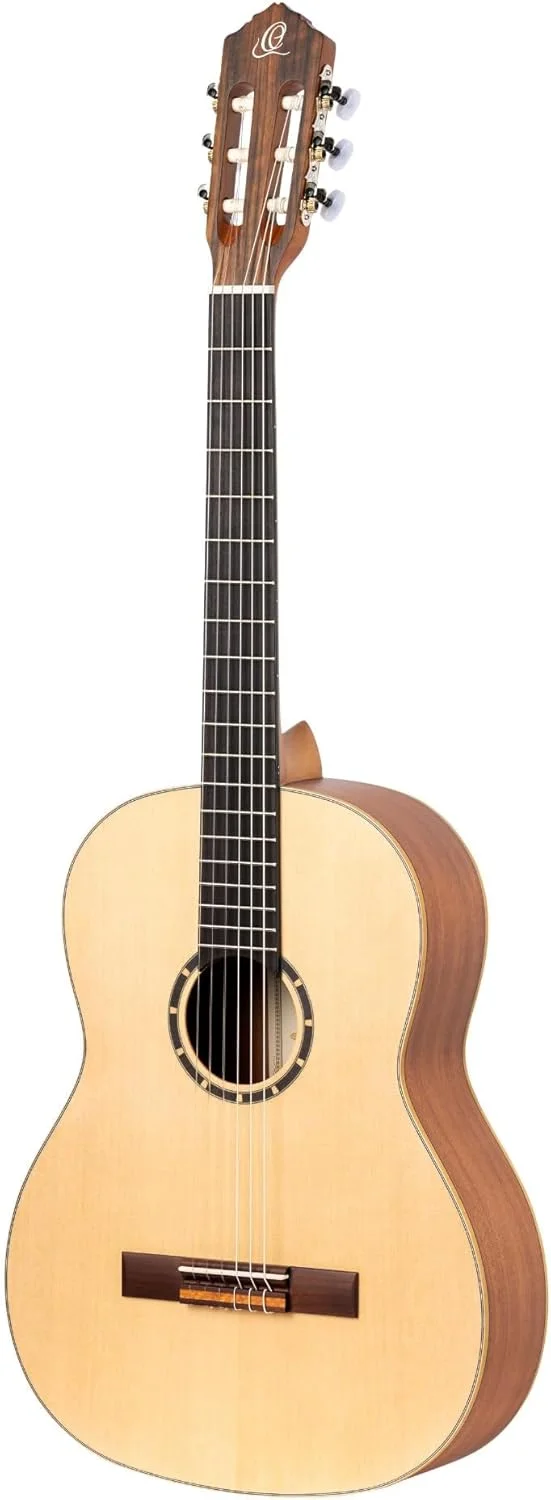 گیتار کلاسیک چپ دست ارتعا - 4/4، دسته باریک - سری Family - شامل کیف - صنوبر، ماهون، طبیعی (R121SN-L)